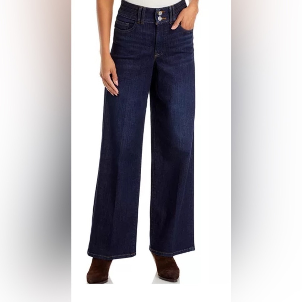 FRAME Triple Binding Slim Palazzo Wide Leg Fife Wash Jeans size 32